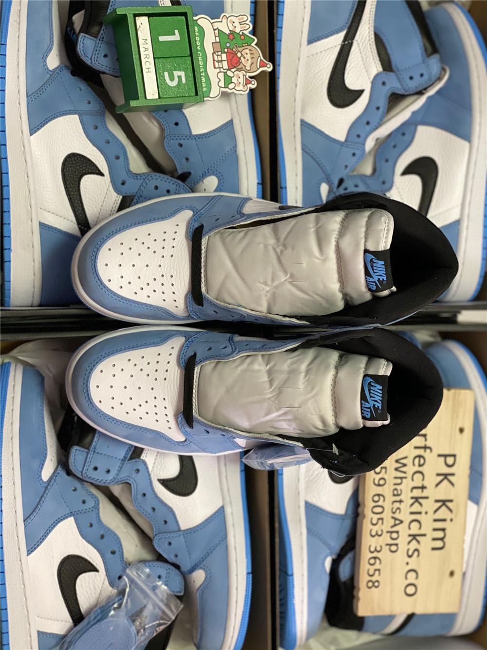 Pk God air Jordan 1 high OG university blue retail materials ready to ship